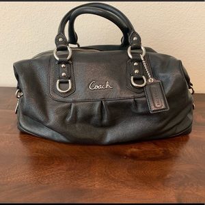 Coach Black Leather Satchel